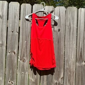 Fabletics Red Sleeveless Tank Top